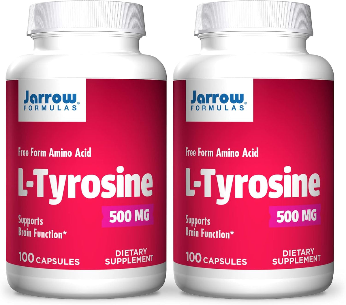 Jarrow Formulae L-Tyrosine 500 mg – 200 Capsules (Pack of 2) - görsel 1