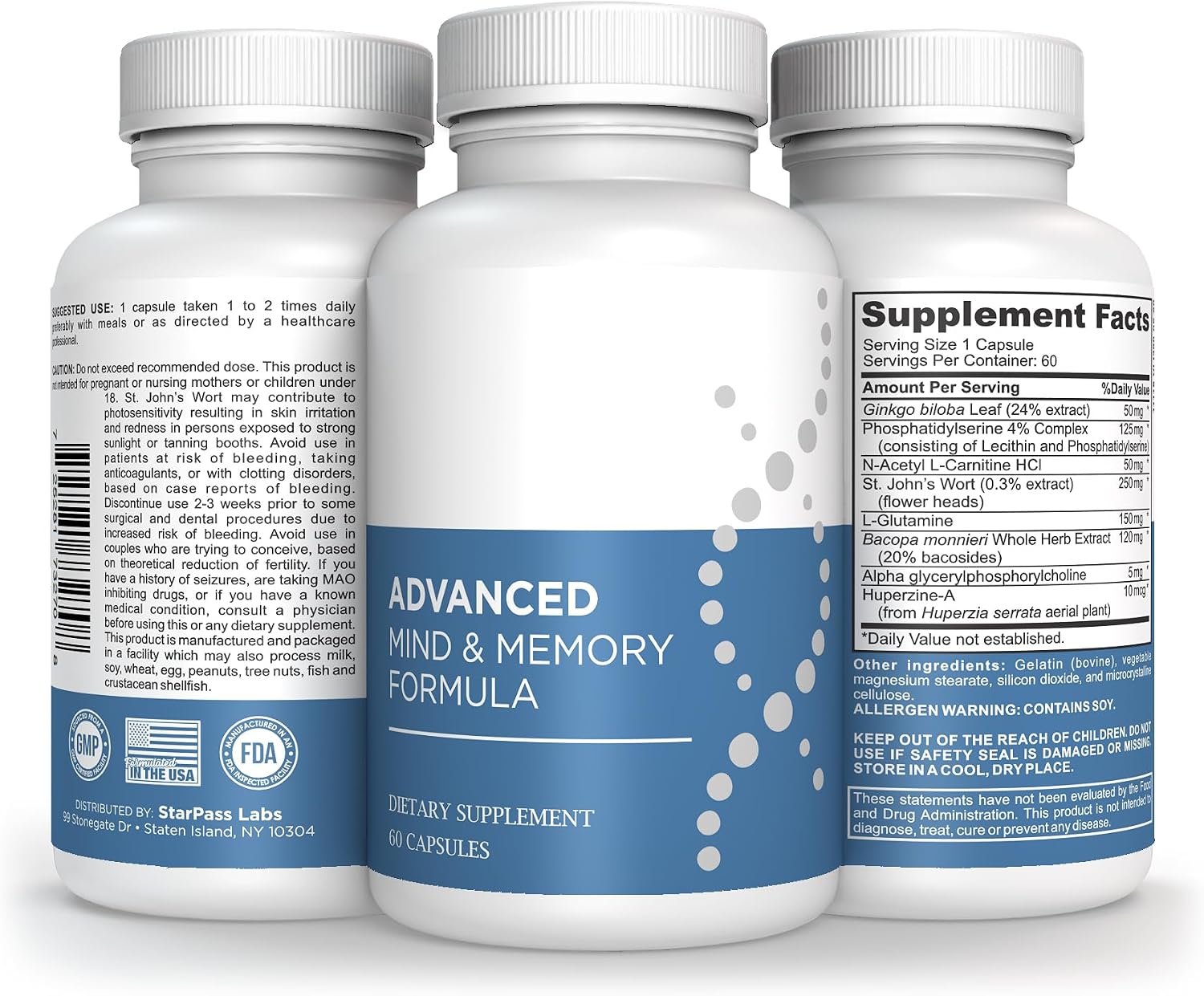 Advanced Memory Formula – Brain Supplement for Memory, Focus and Mental Performance (180 Capsules) - görsel 4