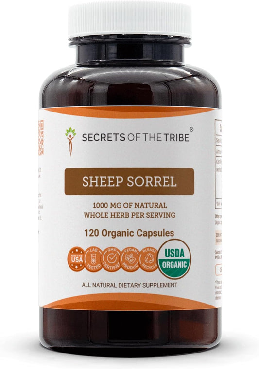 Secrets of the Tribe Sheep Sorrel 120 Capsules – USDA Organic Digestive Support