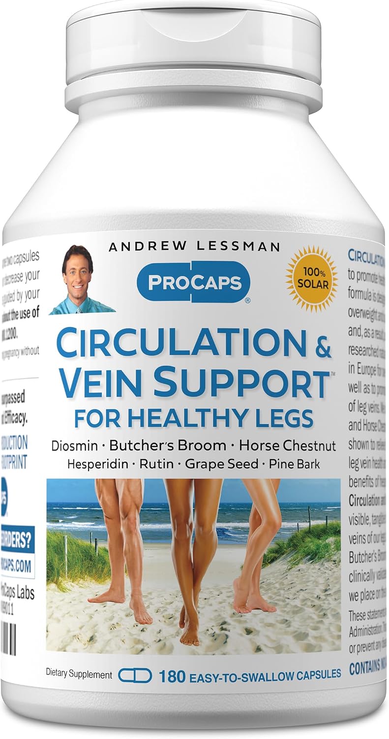 Andrew Lessman Circulation & Vein Support for Healthy Legs, 180 Capsules - görsel 1