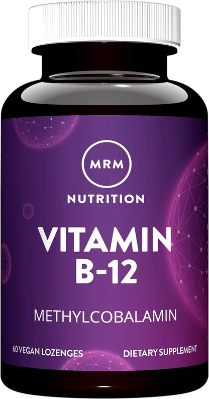 MRM Nutrition Vitamin B-12 with Folic Acid - 2000 mcg Methylcobalamin Vegan Lozenges – Image 1