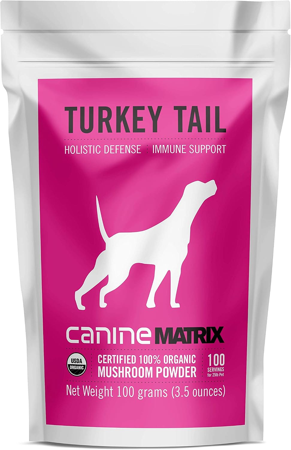 Om Mushroom Matrix Pet Canine Turkey Tail Organic Mushroom Powder – Immune Support for Dogs & Cats (100g) - görsel 6
