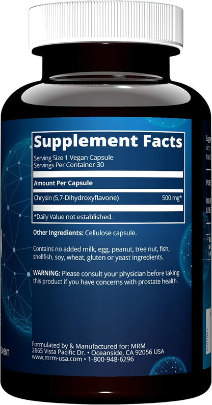 MRM Chrysin 500 mg, 30 Capsules