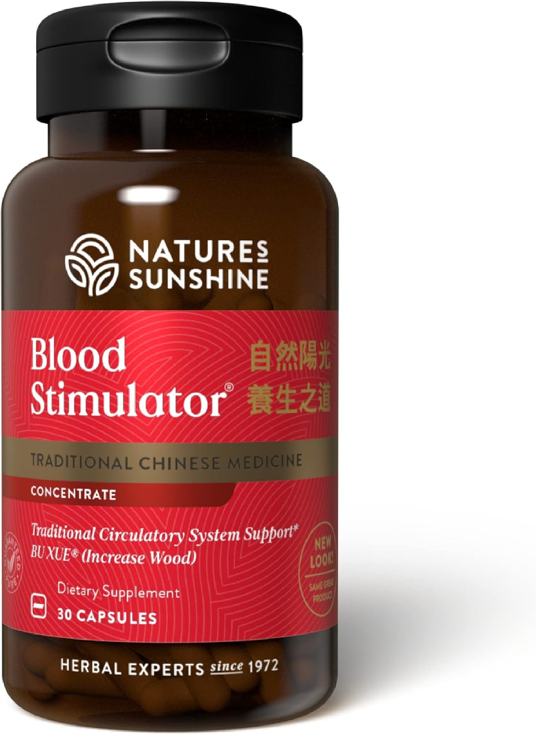 Nature's Sunshine Blood Stimulator TCM Concentrate, 30 Capsules - görsel 1