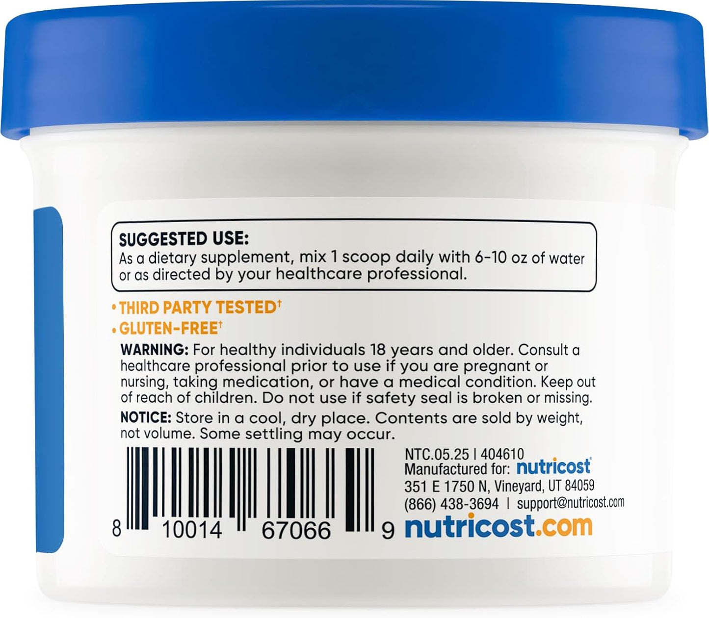 Nutricost TUDCA Powder (Tauroursodeoxycholic Acid) – 25 Grammes, Gluten-free, Non-GMO - görsel 4
