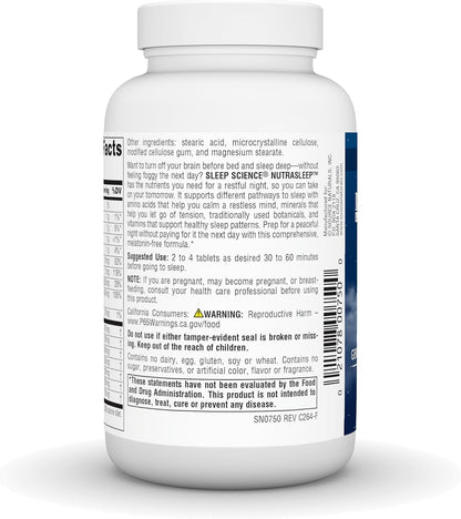 Source Naturals NutraSleep, Gentle Sleep Support Without Melatonin - 100 Tablets