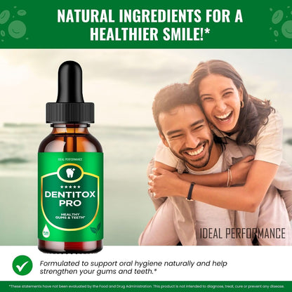 Dentitox Pro Drops - All-Natural Blend for Healthy Teeth and Gums (3 Pack)