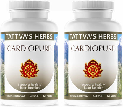 Tattva's Herbs Cardiopure Herbal Ayurvedic Supplement – 240 Vegetarian Capsules