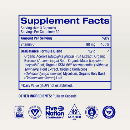 Ora Organic Hormone Balance Supplement for Women – with Ashwagandha, Maca and Burdock Root