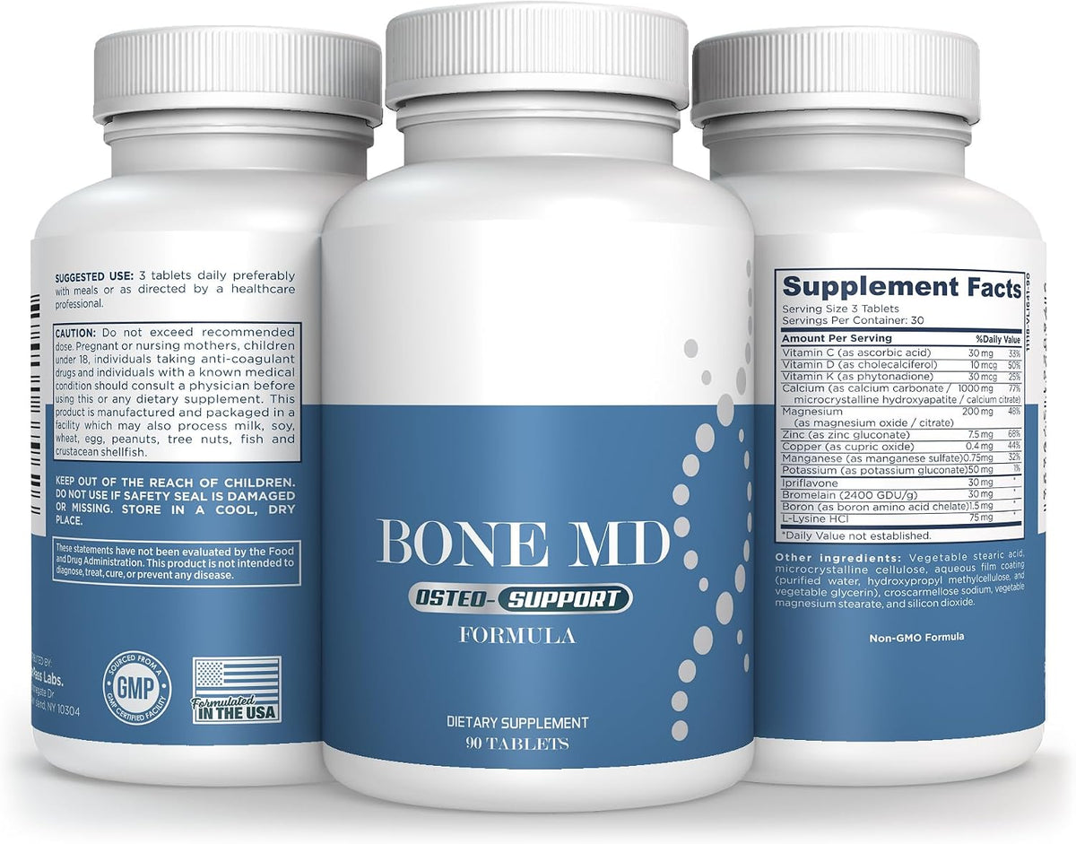 Bone MD Osteo Strength – Ultimate Bone Health Support for Women and Men, 90 Tablets - görsel 4