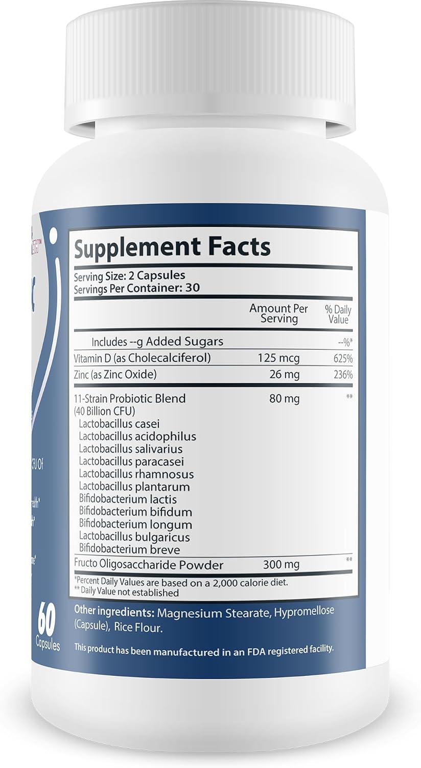 Pro Bio Sync Probiotic 40 Billion CFU – Premium Probiotic Supplement with Immune Support - görsel 2
