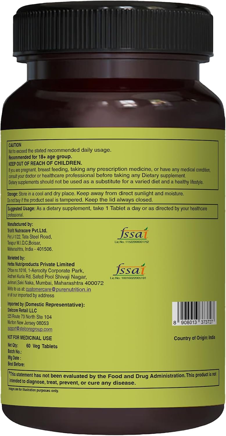 Pure Nutrition Whole Food Multivitamin for Women | 60 Tablets | One-A-Day | 100% NRV | 24 Natural Vitamins and Minerals - görsel 5