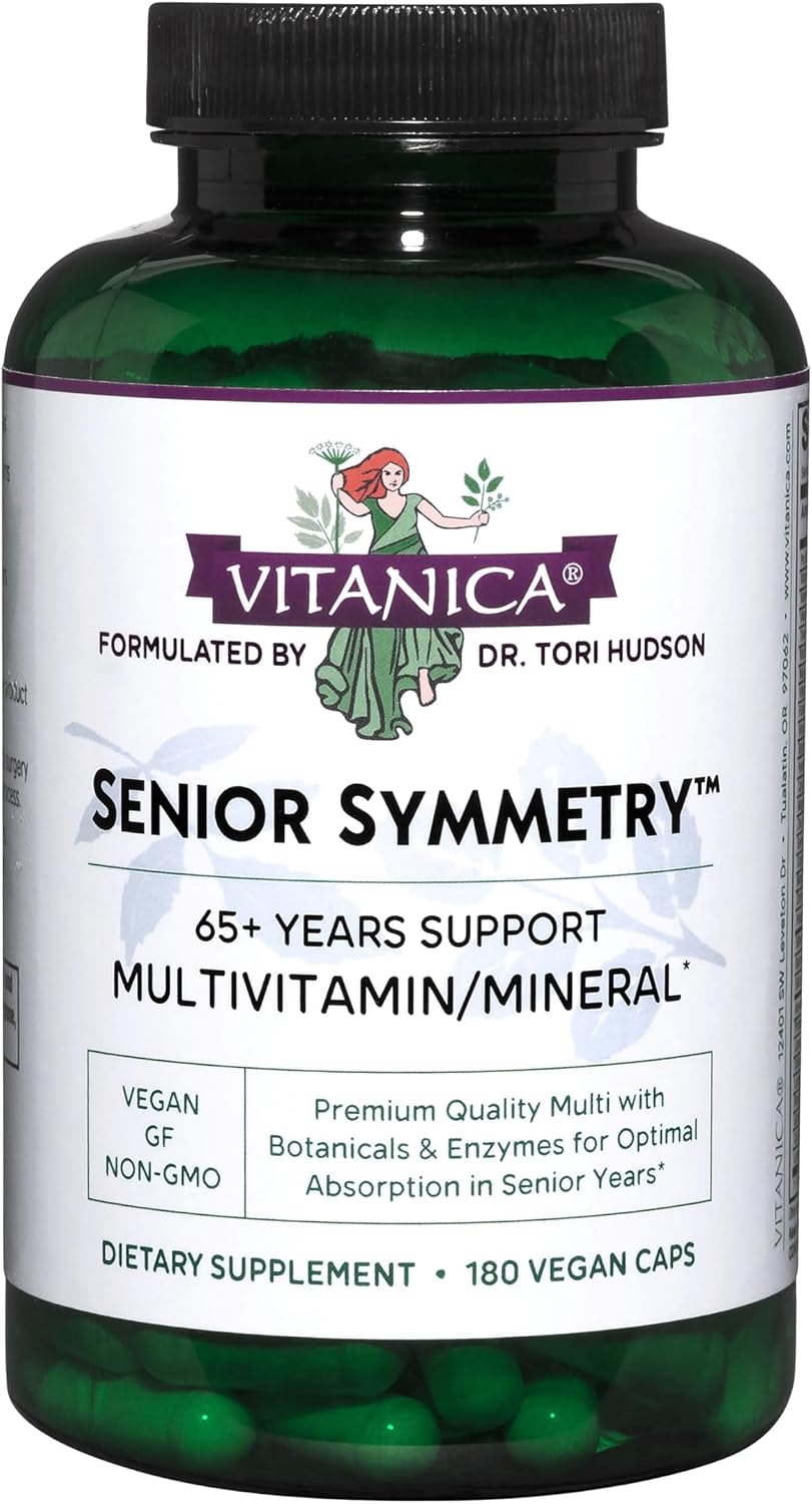 Vitanica, Senior Symmetry, over 65s Multivitamins and Minerals, Vegan, 180 Capsules - görsel 1