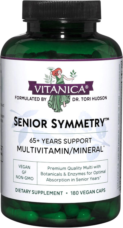 Vitanica, Senior Symmetry, over 65s Multivitamins and Minerals, Vegan, 180 Capsules