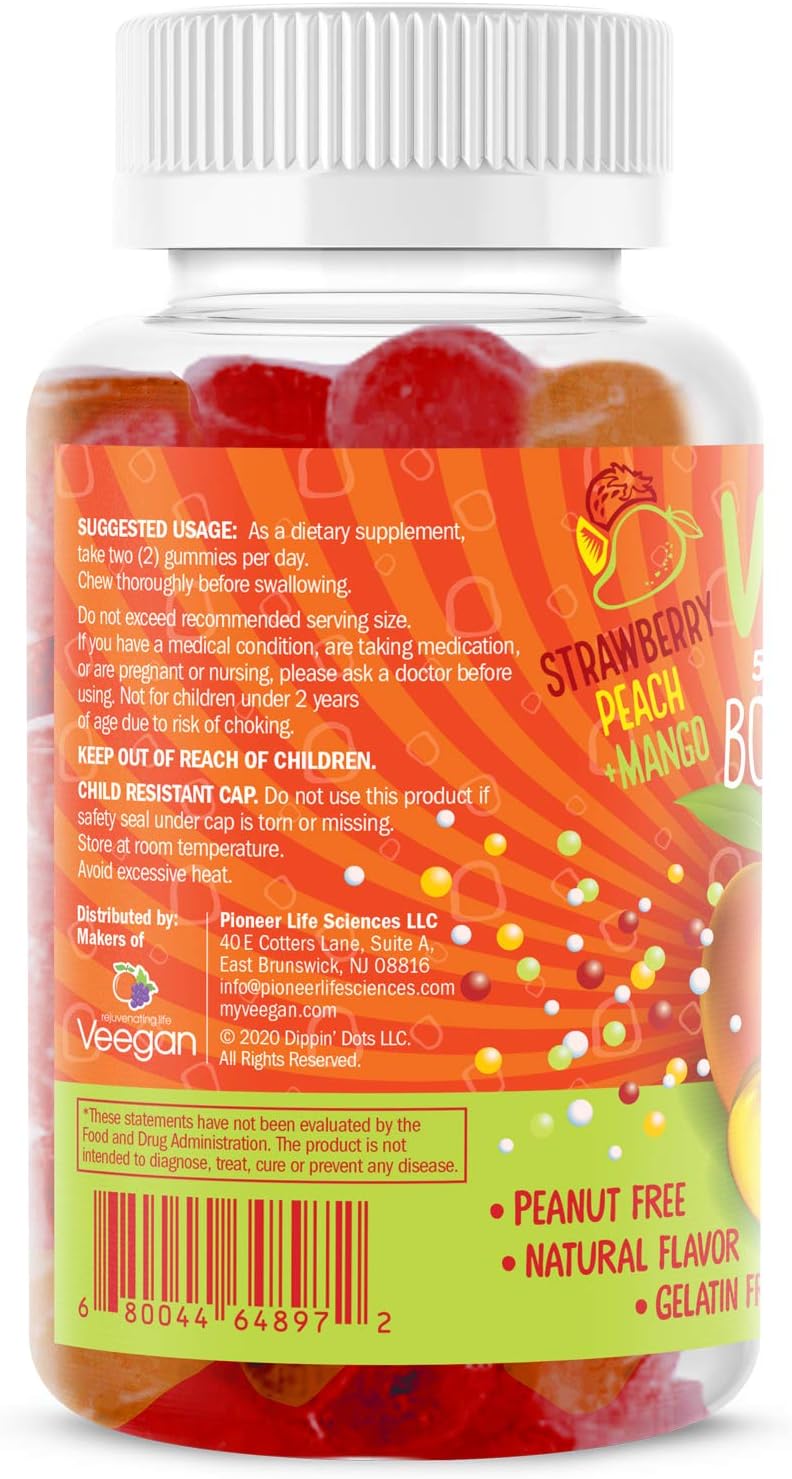 Dippin' Dots Vitamin D3 Gummies – 2000 IU, 120 Gummies (60-Day Supply) - görsel 3