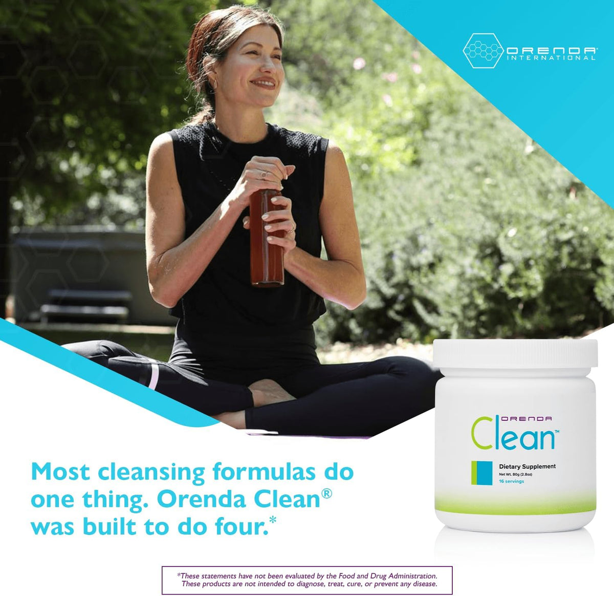 Orenda Clean 18-Botanical Food Supplement Powder with Serrapeptase & Milk Thistle, Aronia Berry, Turmeric & Ashwagandha - Liver Support, 80g - görsel 5