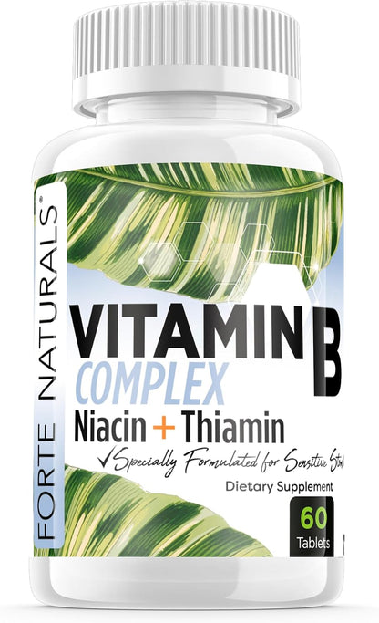 Forte Naturals Vitamin B Complex with Biotin & Folic Acid, 60 Capsules