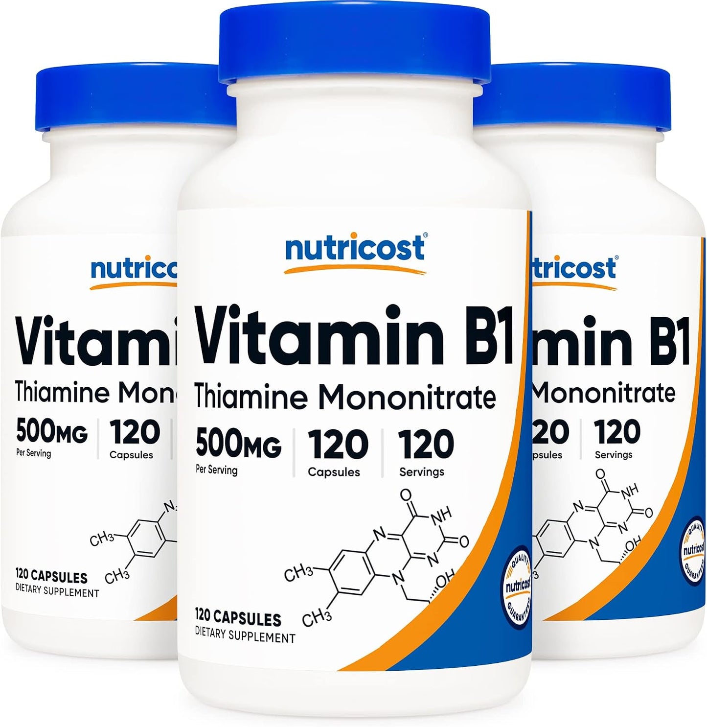 Nutricost Vitamin B1 (Thiamine) 500mg, 120 Capsules - görsel 7