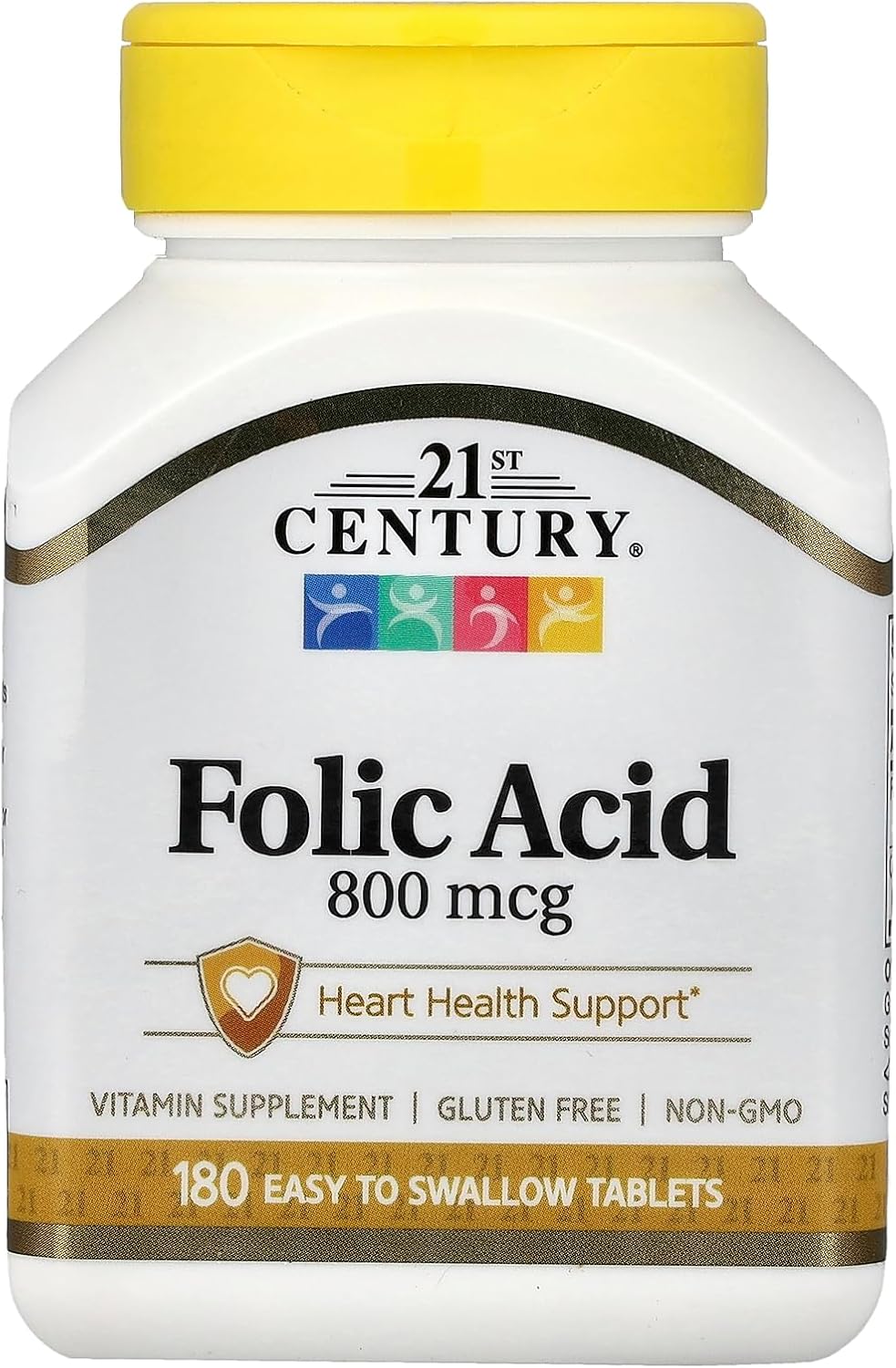 21st Century 800 mcg Folic Acid Tablets - görsel 1