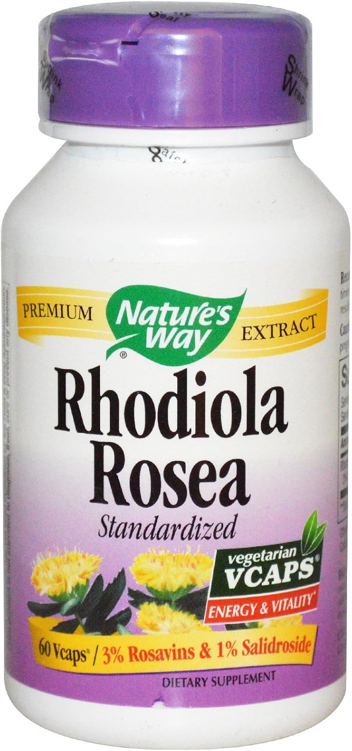 Nature's Way Rhodiola Rosea Extract 60 Capsules - görsel 1