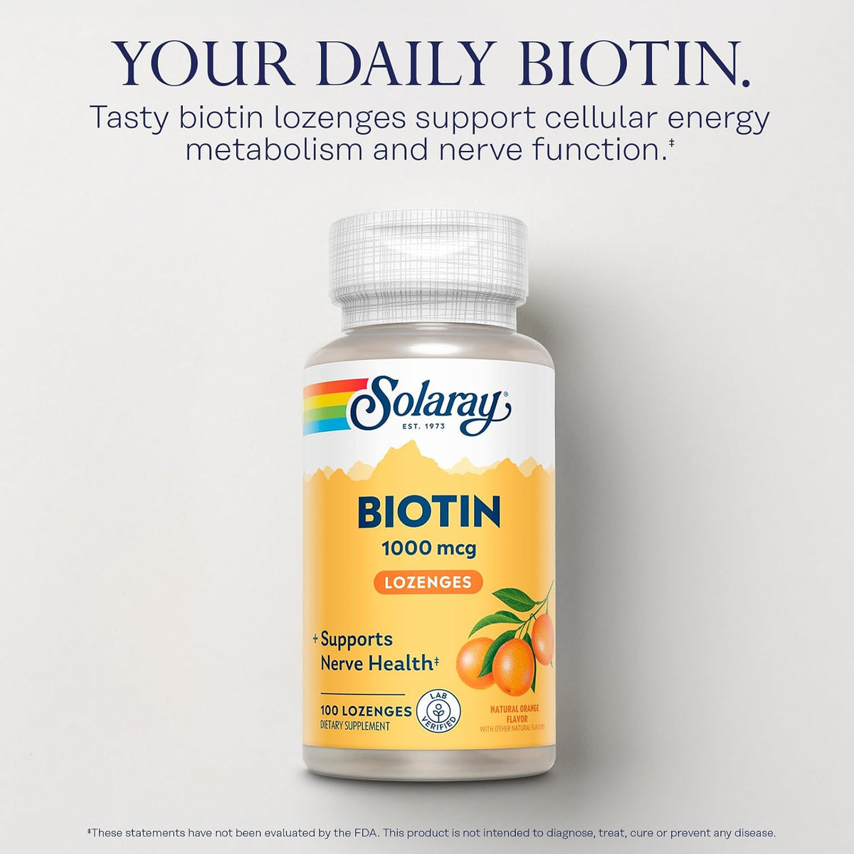 SOLARAY Biotin 1000mcg Lozenges with Vitamin A - görsel 3