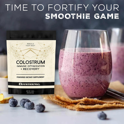 Surthrival Colostrum Powder – Immune Optimisation and Recovery, 6.5oz
