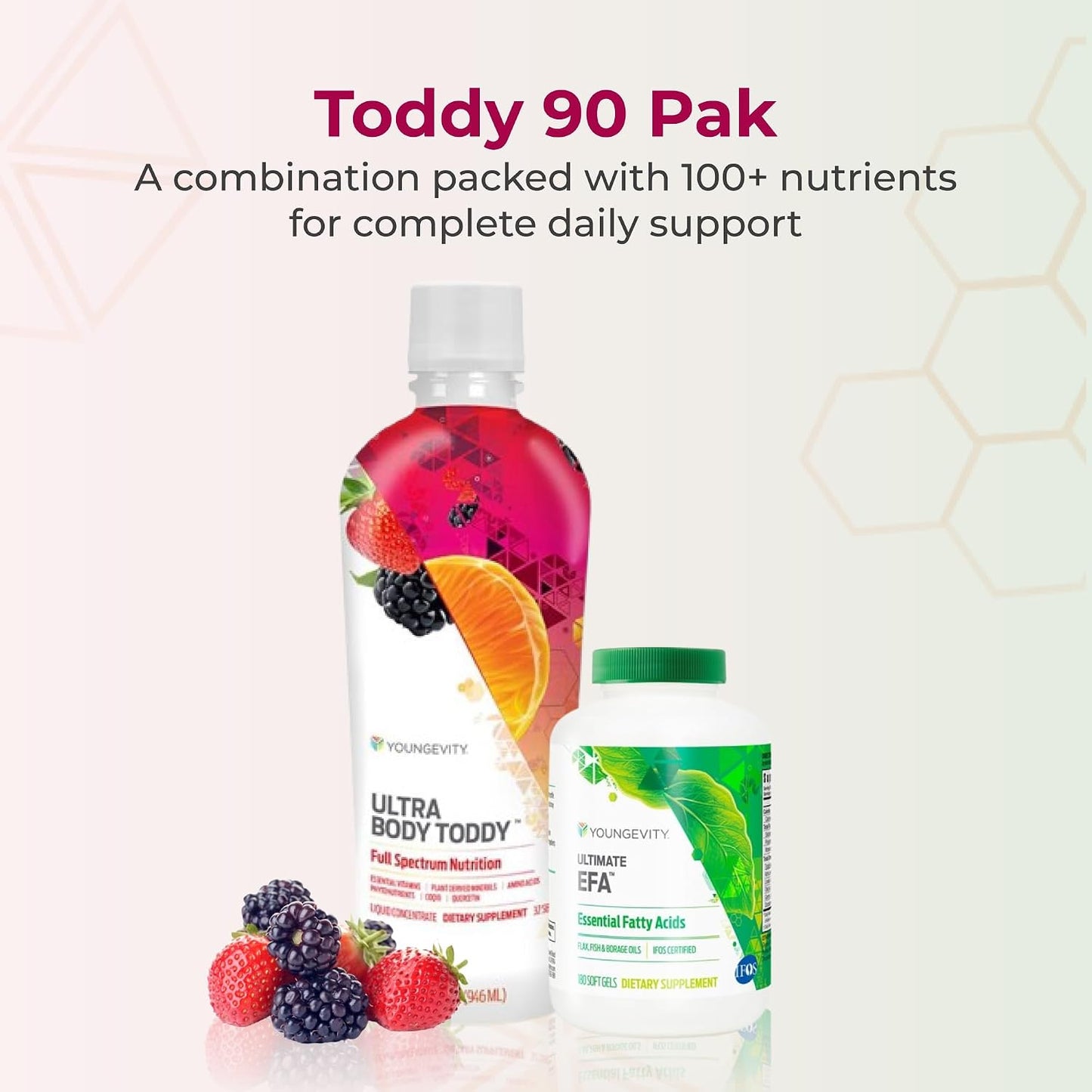 Toddy 90 PAK - Complete Multivitamin, Mineral, and Omega-3 Supplement Pack - görsel 2