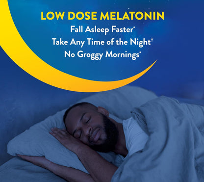 MidNite Back to Sleep Low Dose Melatonin Sleep Aid – 1.5 mg Quick Dissolve Tablets, 30 Tablets