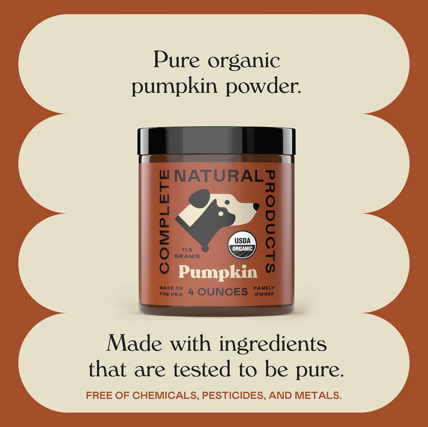 Organic Pumpkin Powder for Pets - 113g - görsel 8
