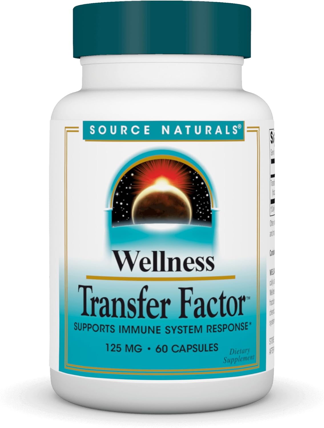 Source Naturals Wellness Transfer Factor - Immune Support Supplement, 125mg, 60 Capsules - görsel 1