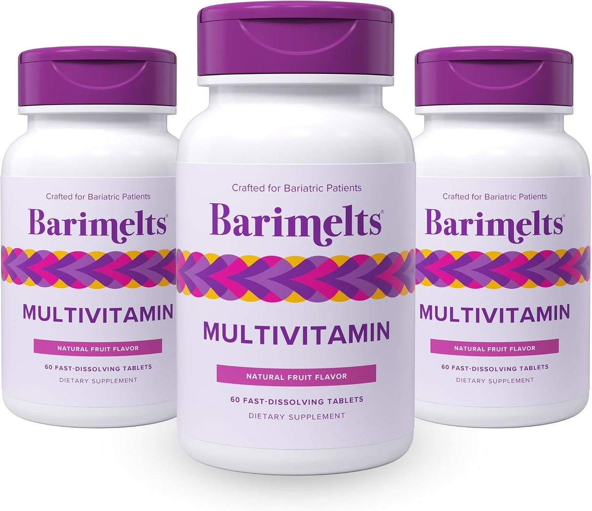 BariMelts Multivitamin - 60 Fast-Dissolving Tablets (1-Month Supply) - Sugar-Free Bariatric Multivitamin for Women, Natural Fruit Flavour - görsel 10