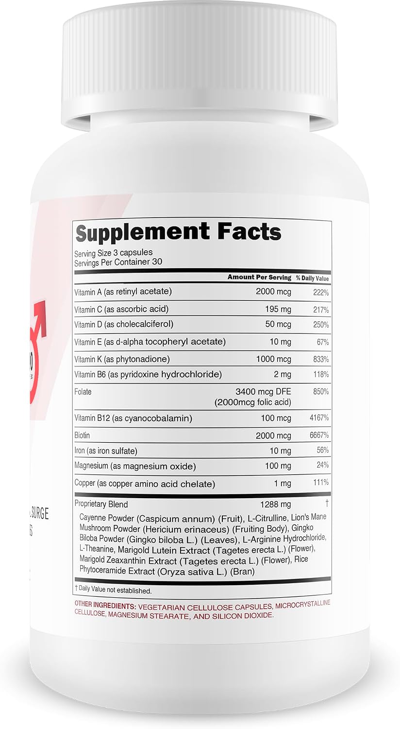 Vital Blood Flow Surge Pro - Advanced Blood Flow Support Capsules - görsel 2