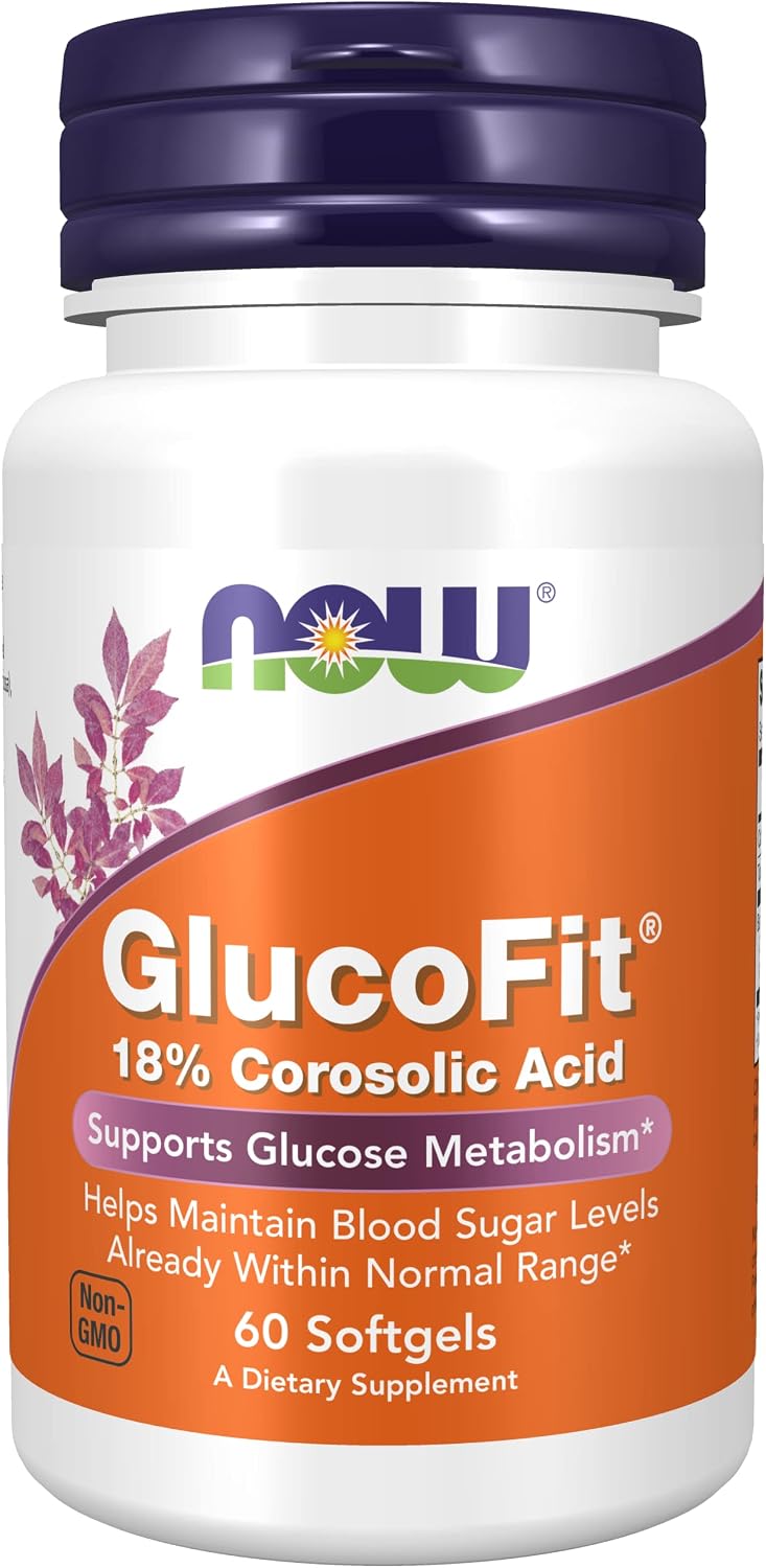 NOW Foods GlucoFit, 60 Softgels (Pack of 3) - görsel 1