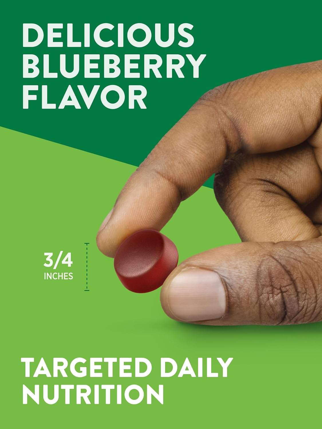 Nature's Truth Multivitamin for Men Gummies – 70 Gummies – Blueberry Flavour – with B12, D3 & Zinc – Vegetarian, Non-GMO & Gluten-free - görsel 5