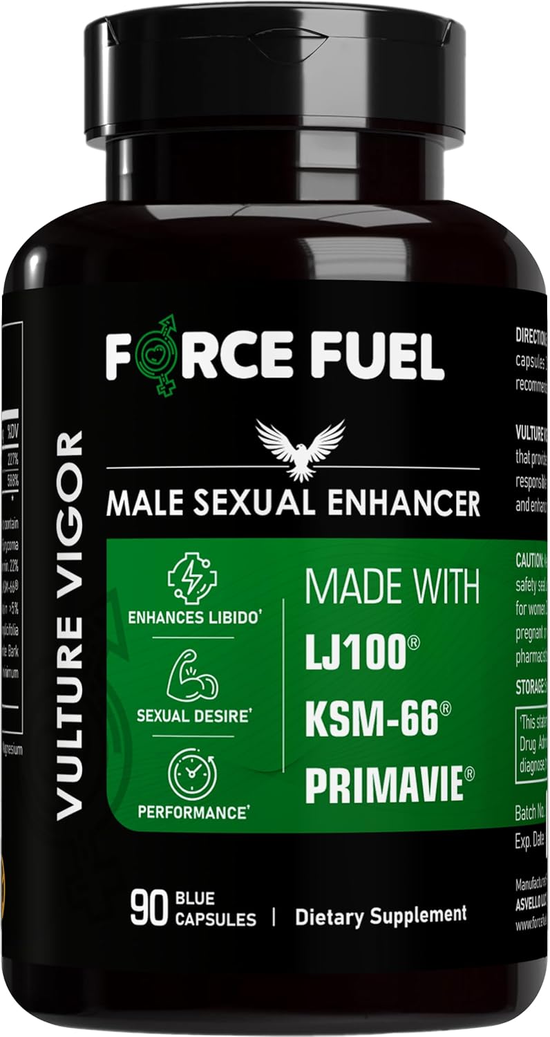 Vulture Vigour Male Performance Capsules – Tongkat Ali, Ashwagandha, Shilajit – 90 Capsules - görsel 1