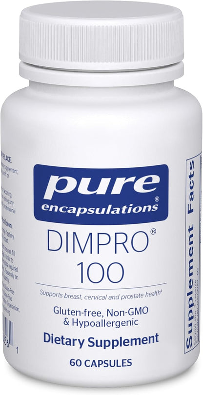 Pure Encapsulations DIMPRO 100 - Diindolylmethane Supplement for Breast, Cervical and Prostate Health - 60 Capsules