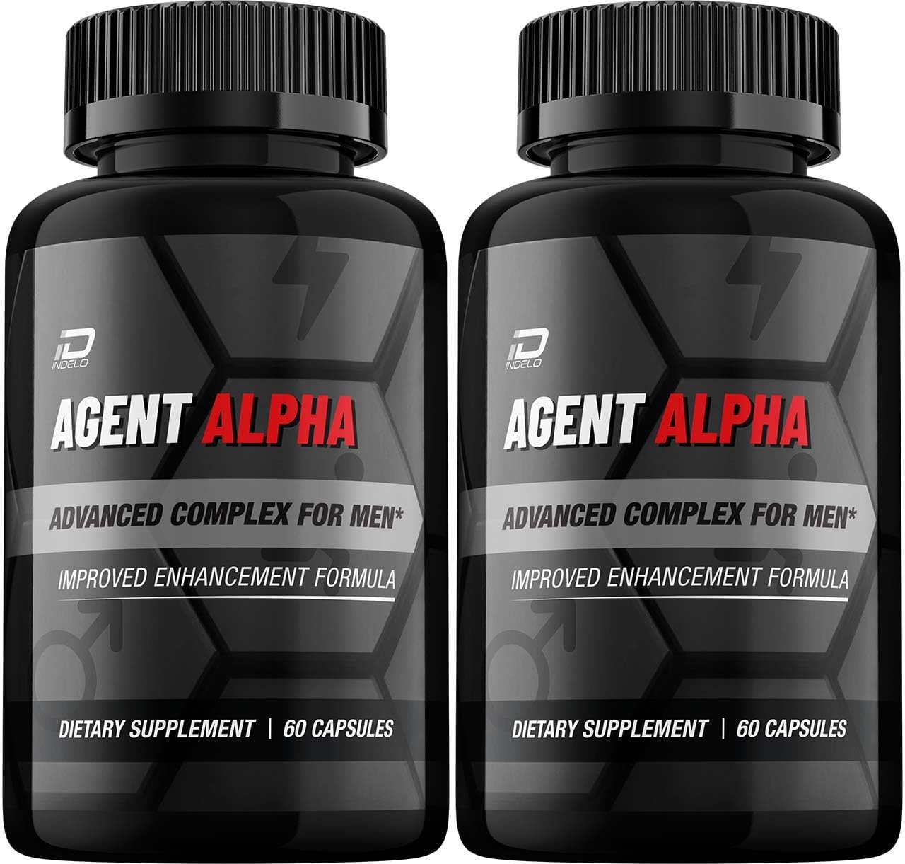 Agent Alpha for Men Capsules – All-Natural Support Formula (2 Pack, 120 Capsules) - görsel 1