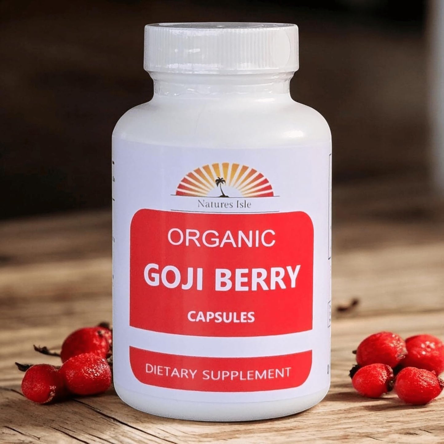 Goji Berry Capsules - Organic - 60 - görsel 1