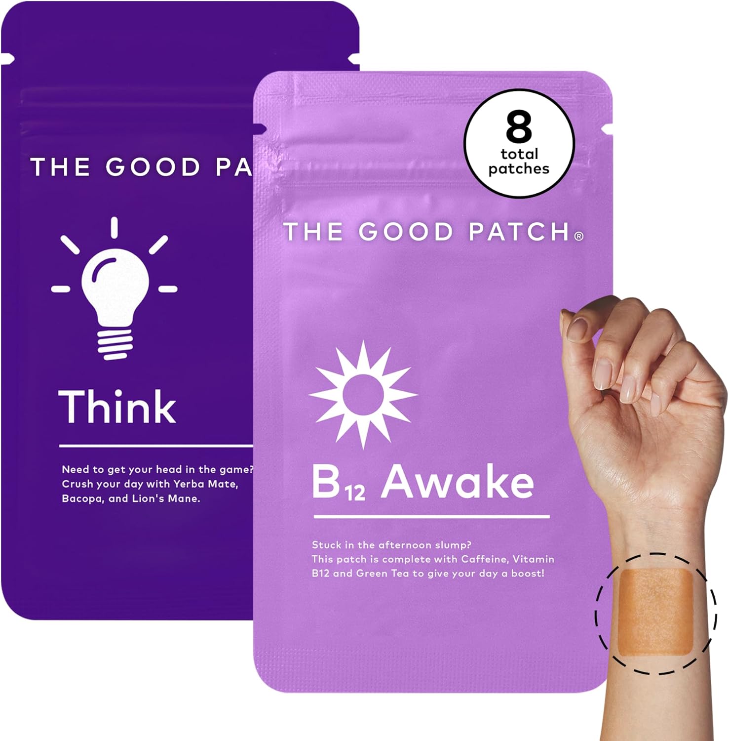 The Good Patch Weekday Hustle Duo - Awake B12 and Think Patches - görsel 1