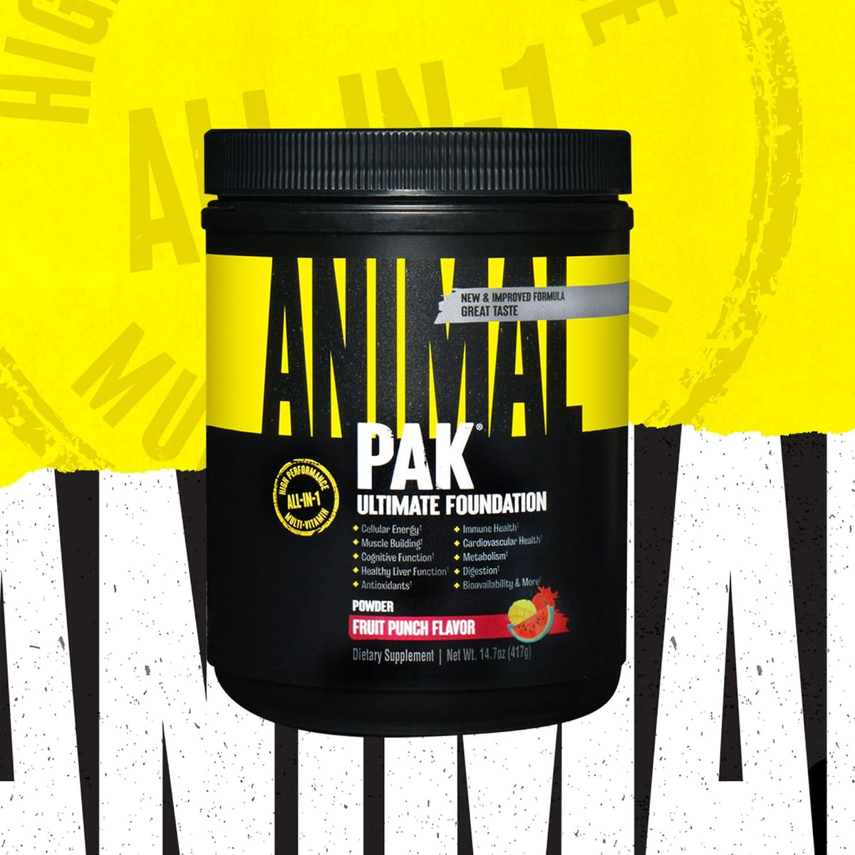 Animal Pak All-in-One Multivitamin Powder, Fruit Punch (60 Scoops) - görsel 3