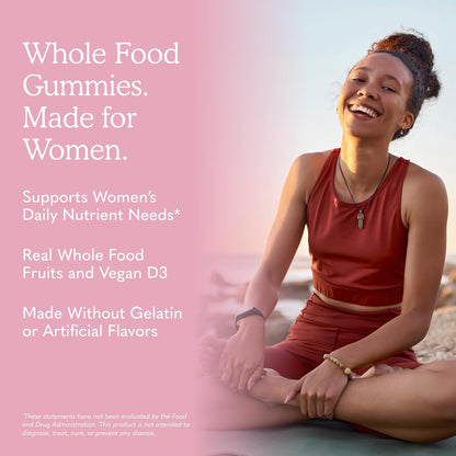 Garden of Life Organics Women's Gummies Vitamins – Multivitamin for Women with Methyl B12, C & D3, USDA Organic, Non-GM, Vegan, Berry Flavour, 120 Gummies