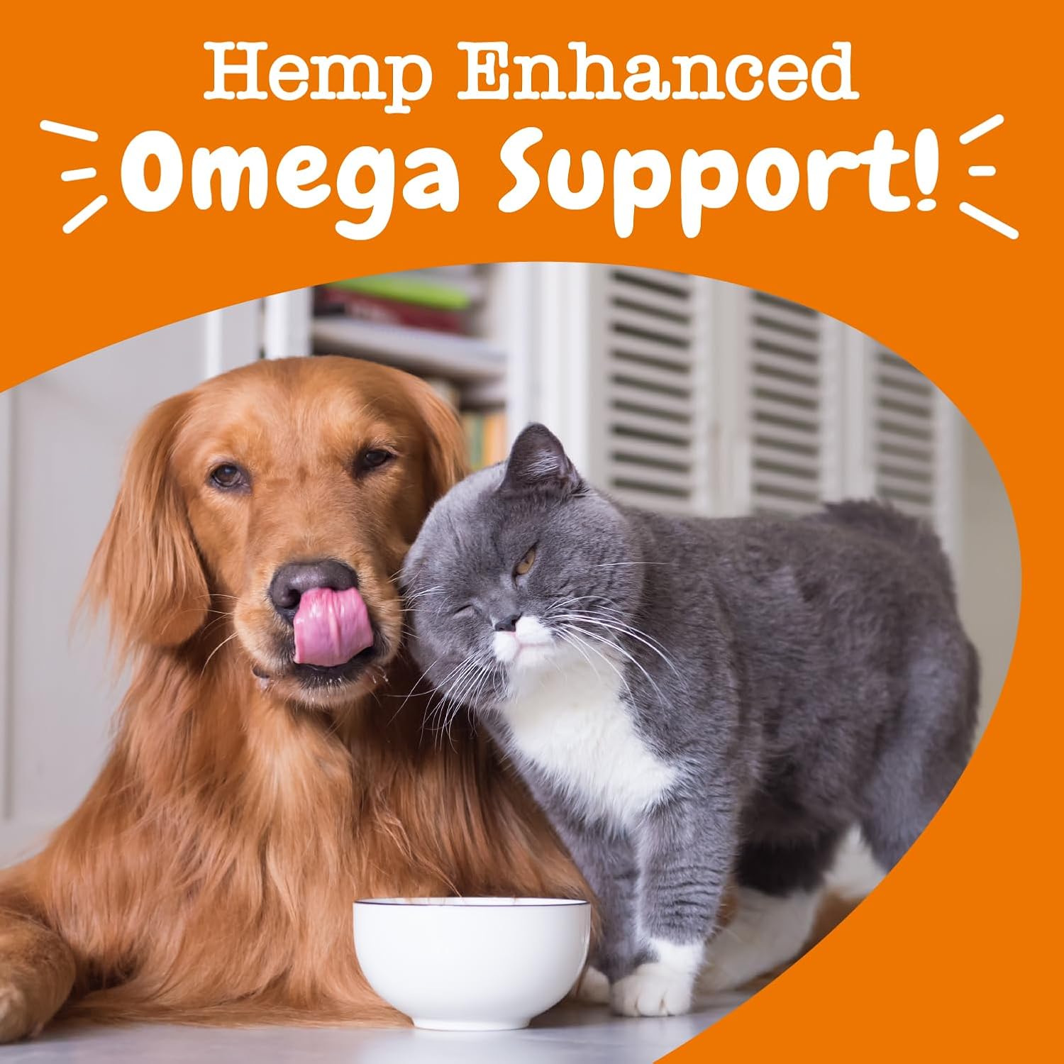 Zesty Paws Salmon Omega Oil + Hemp for Dogs and Cats – Wild Alaskan Salmon Oil with Hemp Seed Oil, Omega-3 EPA & DHA, 16 oz - görsel 6