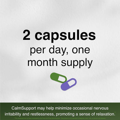 CalmSupport: Stress and Relaxation Support - 60 Capsules