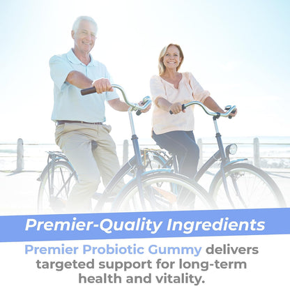 Premier Research Labs Probiotic Gummies – Probiotics for Women and Men with Fibre – 60 Vegan Gummies