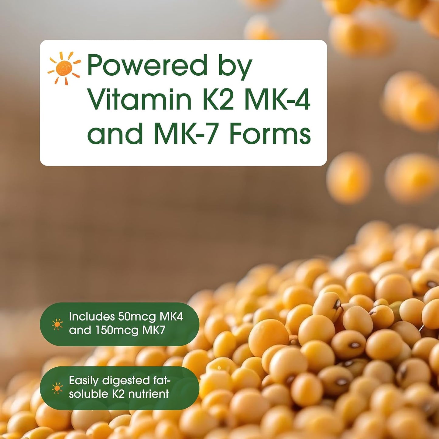 NatureBell Vitamin K2 200mcg Double Strength - 240 Capsules - görsel 6