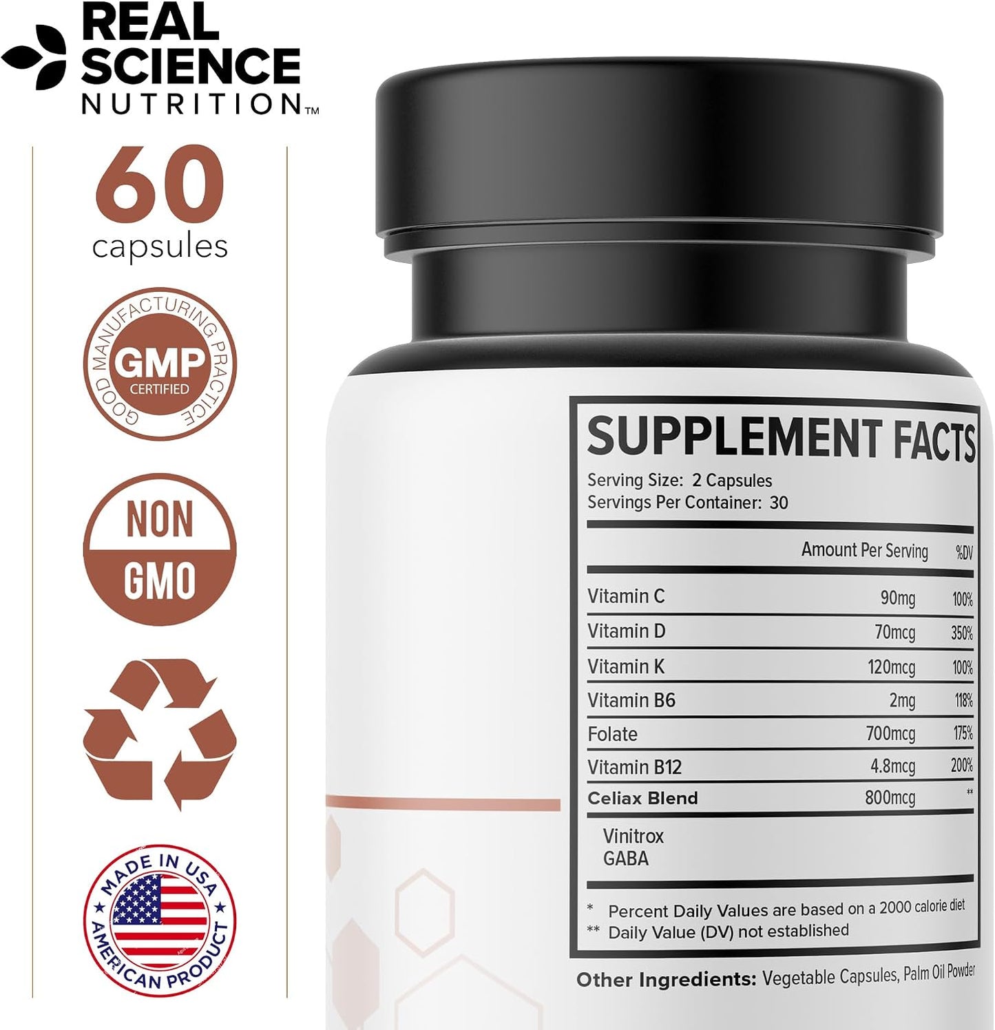 Real Science Celi-Act – Natural Gut Health Supplement for Digestive Support, 60 Capsules - görsel 9