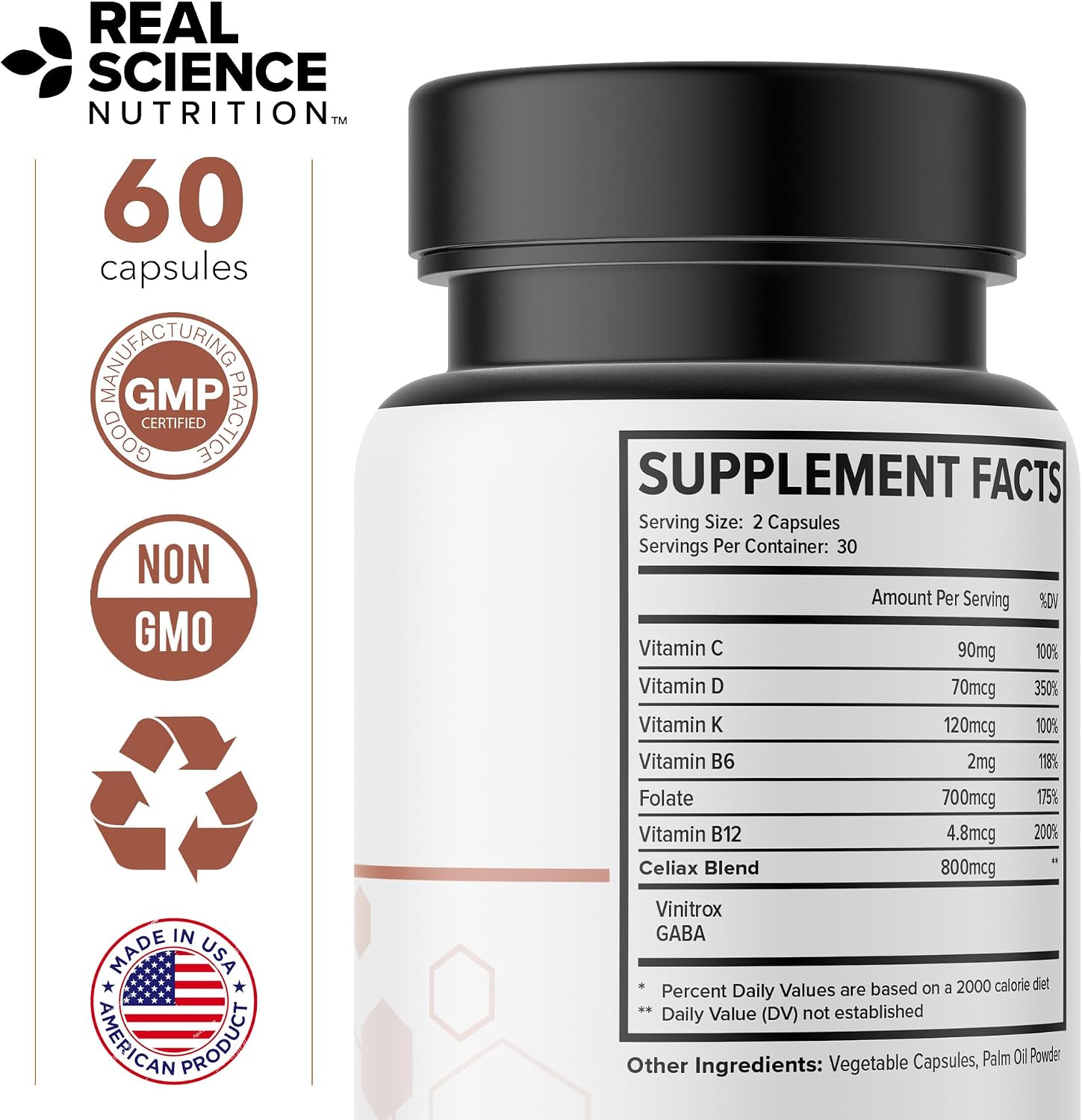 Real Science Celi-Act – Natural Gut Health Supplement for Digestive Support, 60 Capsules - görsel 9