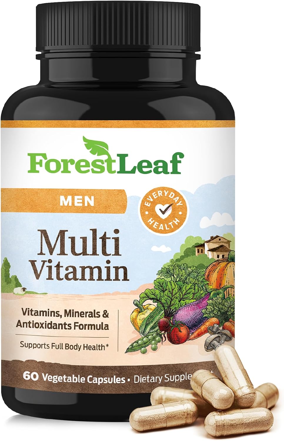 ForestLeaf Daily Multivitamin for Women - Over 20 Vitamins & Minerals, Energy Support, 60 Vegan Capsules - görsel 8