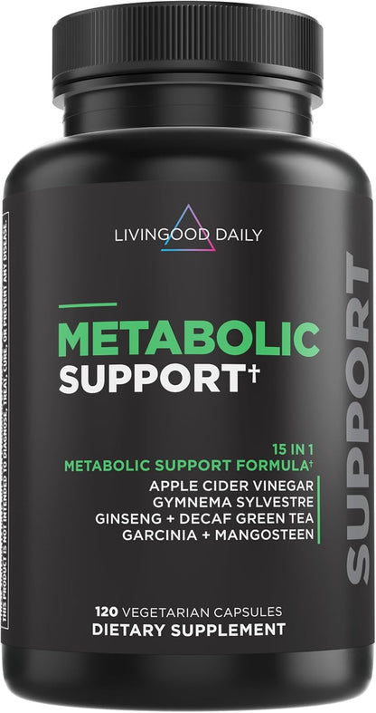 Livingood Daily Metabolism Booster for Women & Men - 120 Vegetarian Capsules