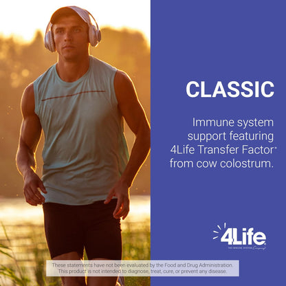 4Life Transfer Factor Classic with Colostrum – Immune Support, 90 Veggie Capsules